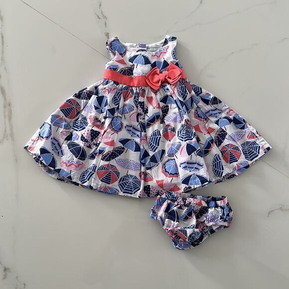 Jillian’s Closet umbrella print dress Size 0/3Months - Picture 4 of 9